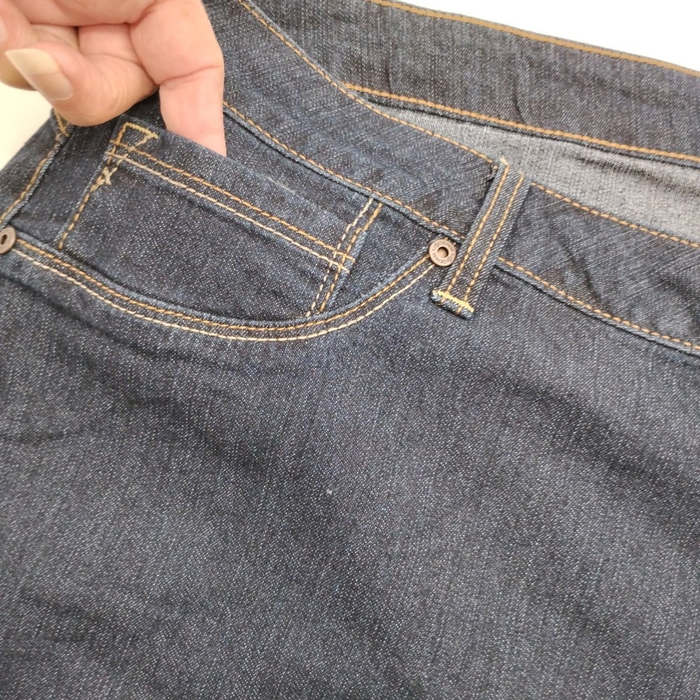A3 Denim Womens Plus Size 22W Dark Wash Capri Jeans Cropped DN1W3180C6W NEW - Picture 3 of 16